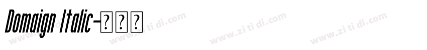 Domaign Italic字体转换